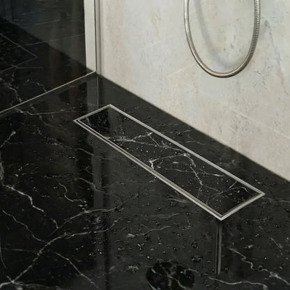 Tile-Insert Shower Drain Channel (4 Inches)