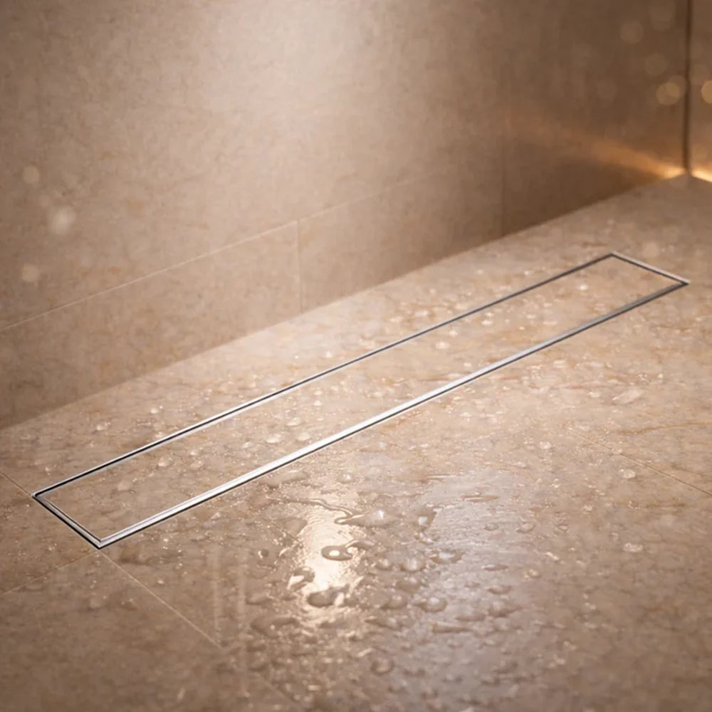Tile-Insert Shower Drain Channel (4 Inches)