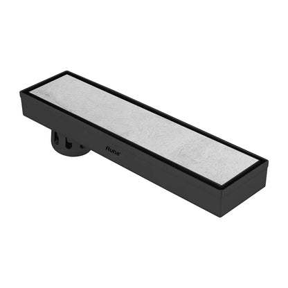 Marble-Insert Shower Drain Channel (3 Inches)