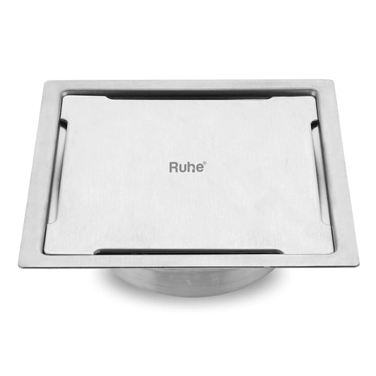Diamond Floor Drain Square Flat Cut (5 x 5 Inches) with Cockroach Trap (304 Grade)