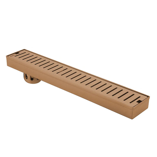 Vertical Shower Drain Channel (32 x 3 Inches) Antique Copper PVD Coated - by Ruhe
