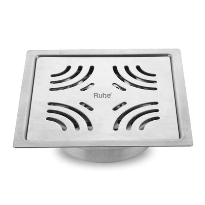 Emerald Square Flat Cut Floor Drain
