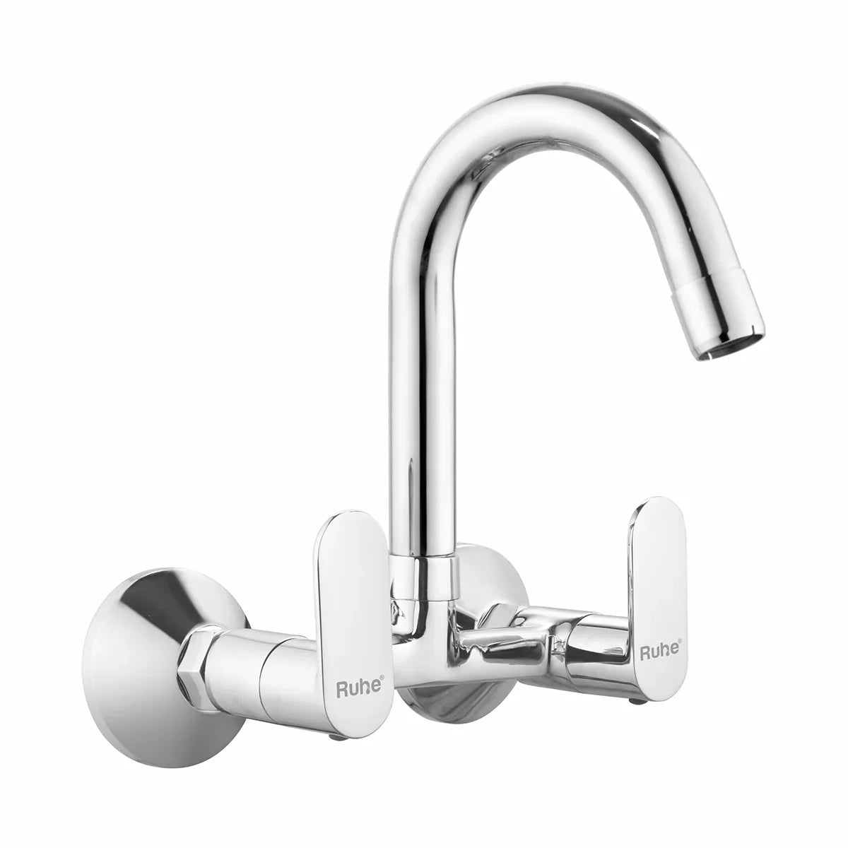 Demure Sink Mixer Brass Faucet with Small (12 inches) Round Swivel Spout - by Ruhe