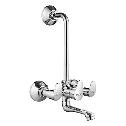 Vela Wall Mixer Tap with L Bend Pipe - by Ruhe