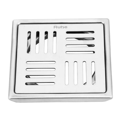 Ruby Square 304 Grade Floor Drain (6 x 6 Inches) - by Ruhe