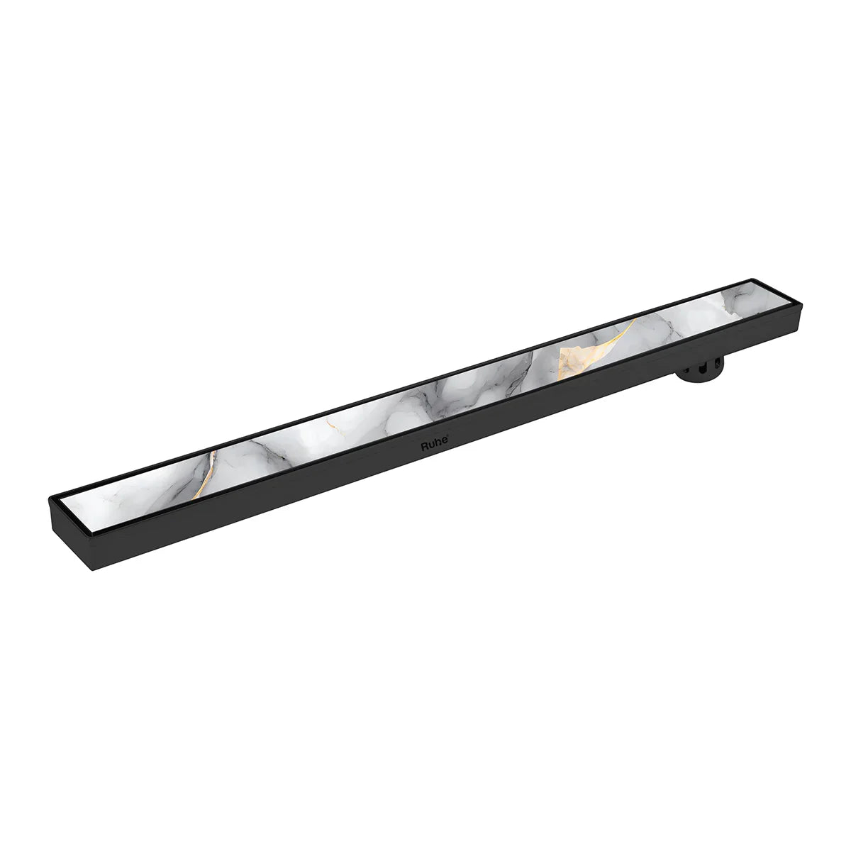 Marble-Insert Shower Drain Channel (3 Inches)
