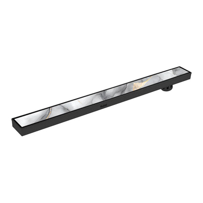 Marble-Insert Shower Drain Channel (3 Inches)