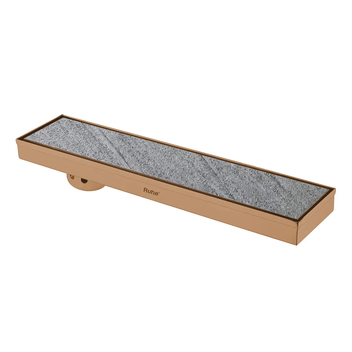 Marble-Insert Shower Drain Channel (4 Inches)