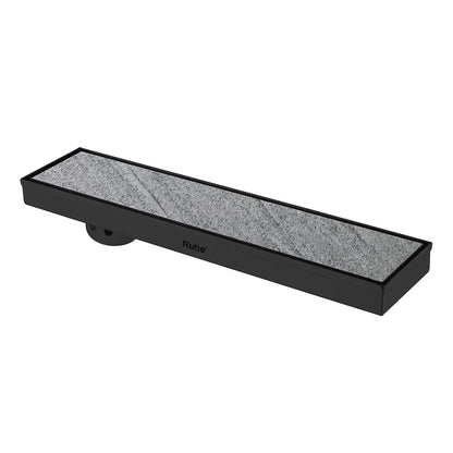 Marble-Insert Shower Drain Channel (4 Inches)