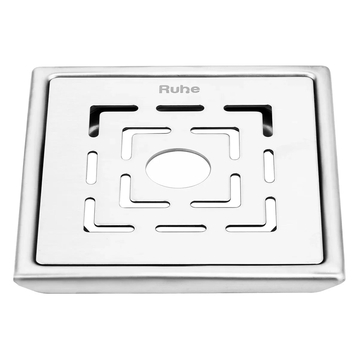 Jupiter Square Premium Floor Drain (5 x 5 Inches) with Hole - by Ruhe