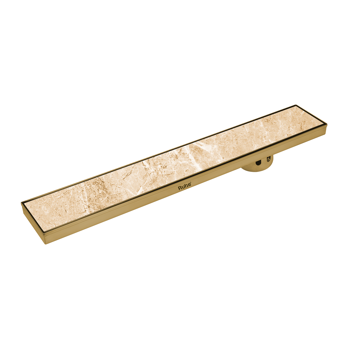 Marble-Insert Shower Drain Channel Coloured (4 Inches)