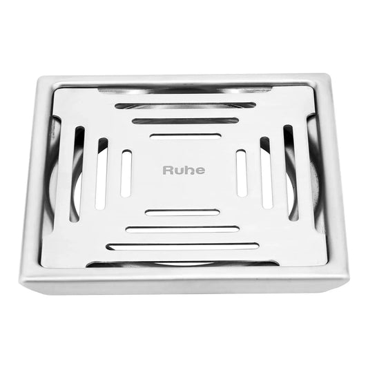 Opal Square 304-Grade Floor Drain (5 x 5 Inches) - by Ruhe