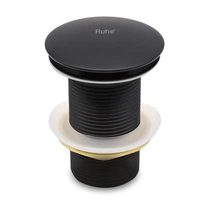 Pop-up Waste Coupling in Matte Black PVD Coating (3 Inches)