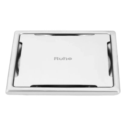 Mercury Square Premium Floor Drain (5 x 5 Inches) - by Ruhe