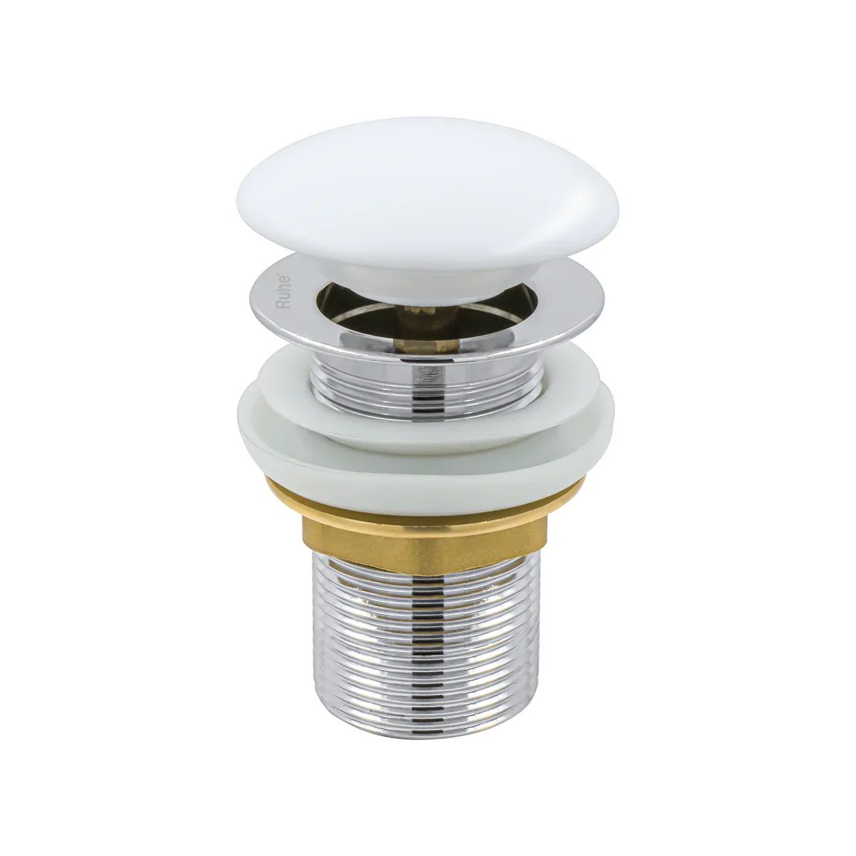 White Ceramic Pop-up Waste Coupling (3 Inches) - by Ruhe