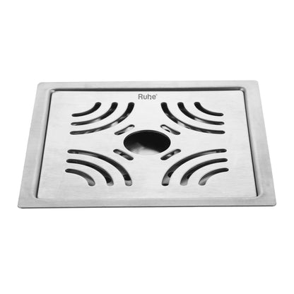 Venus Square Premium Flat Cut Floor Drain (6 x 6 Inches) with Hole