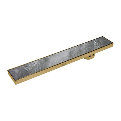 Marble-Insert Shower Drain Channel Coloured (4 Inches)