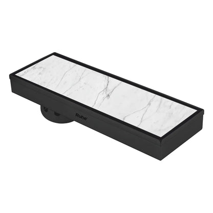 Marble-Insert Shower Drain Channel (4 Inches)
