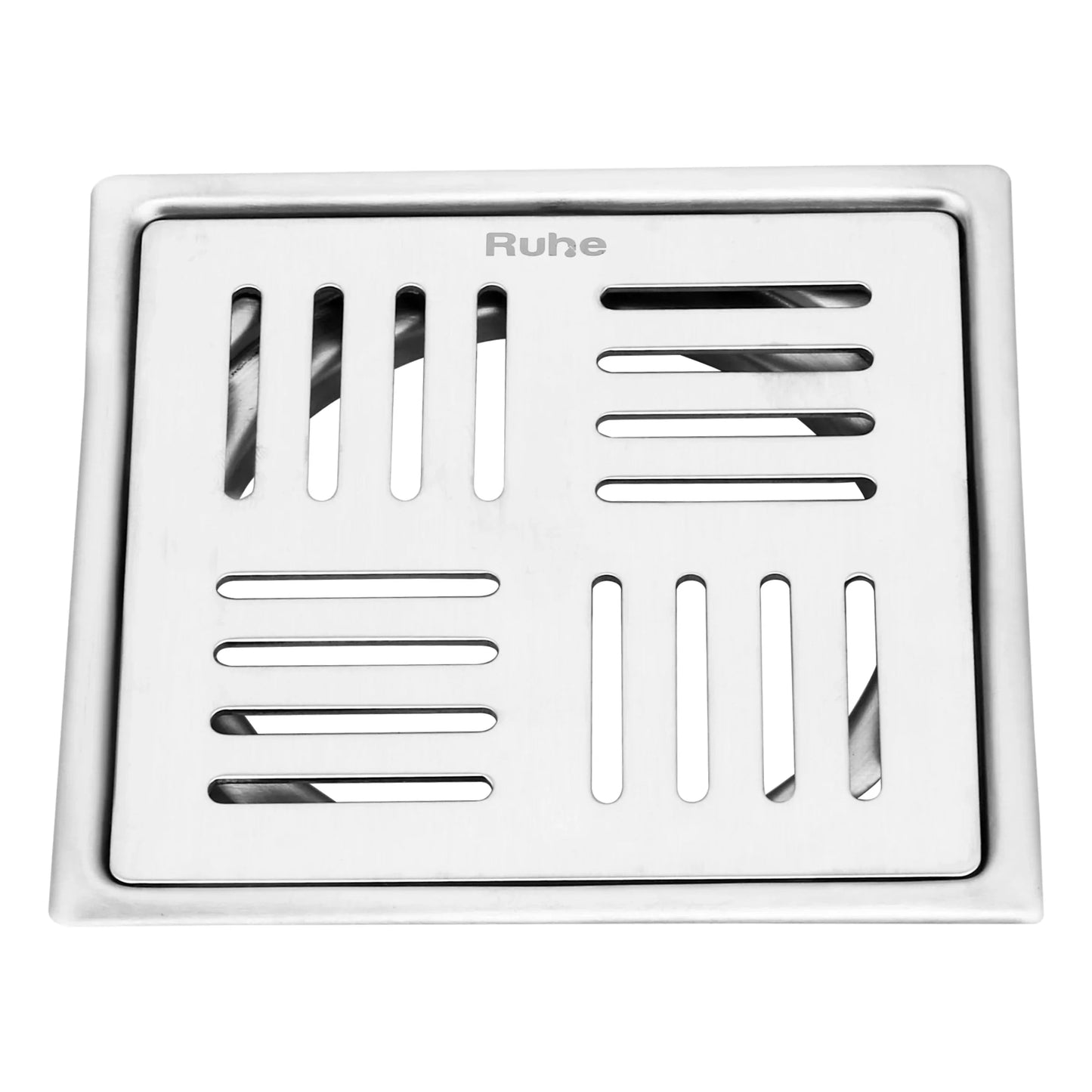Pluto Square Premium Flat Cut Floor Drain (6 x 6 Inches)
