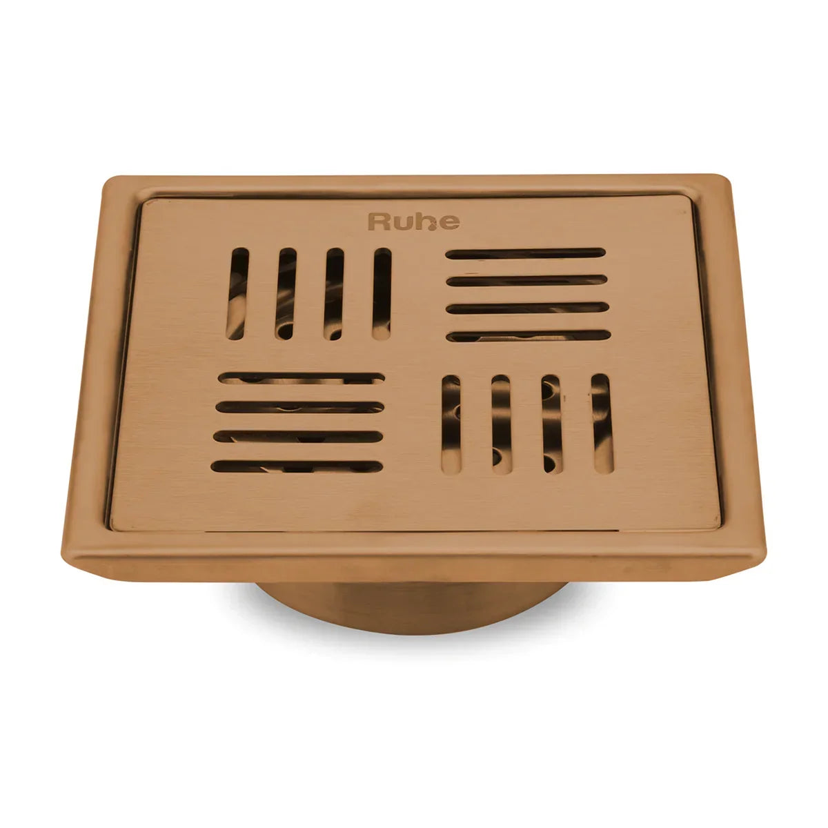 Ruby Square Flat Cut Antique Copper Floor Drain