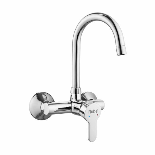 Pavo Single Lever Wall-mount Kitchen Sink Mixer Tap with Swivel Spout