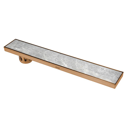 Tile-Insert Shower Drain Channel (4 Inches)