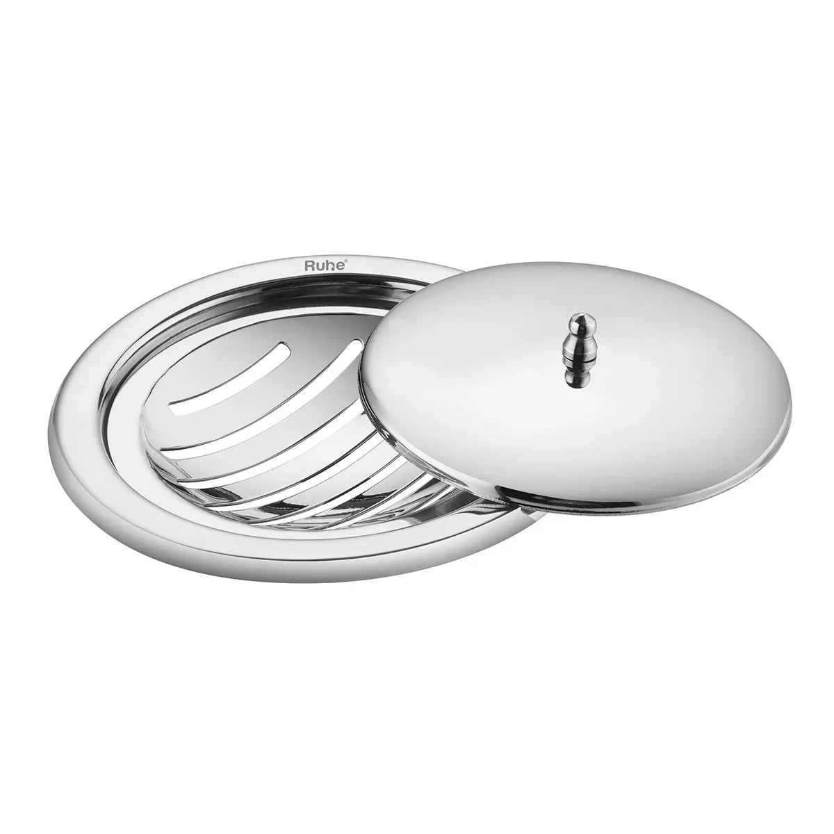Saturn Classic Jali Round Floor Drain (5 Inches) with Lid - by Ruhe