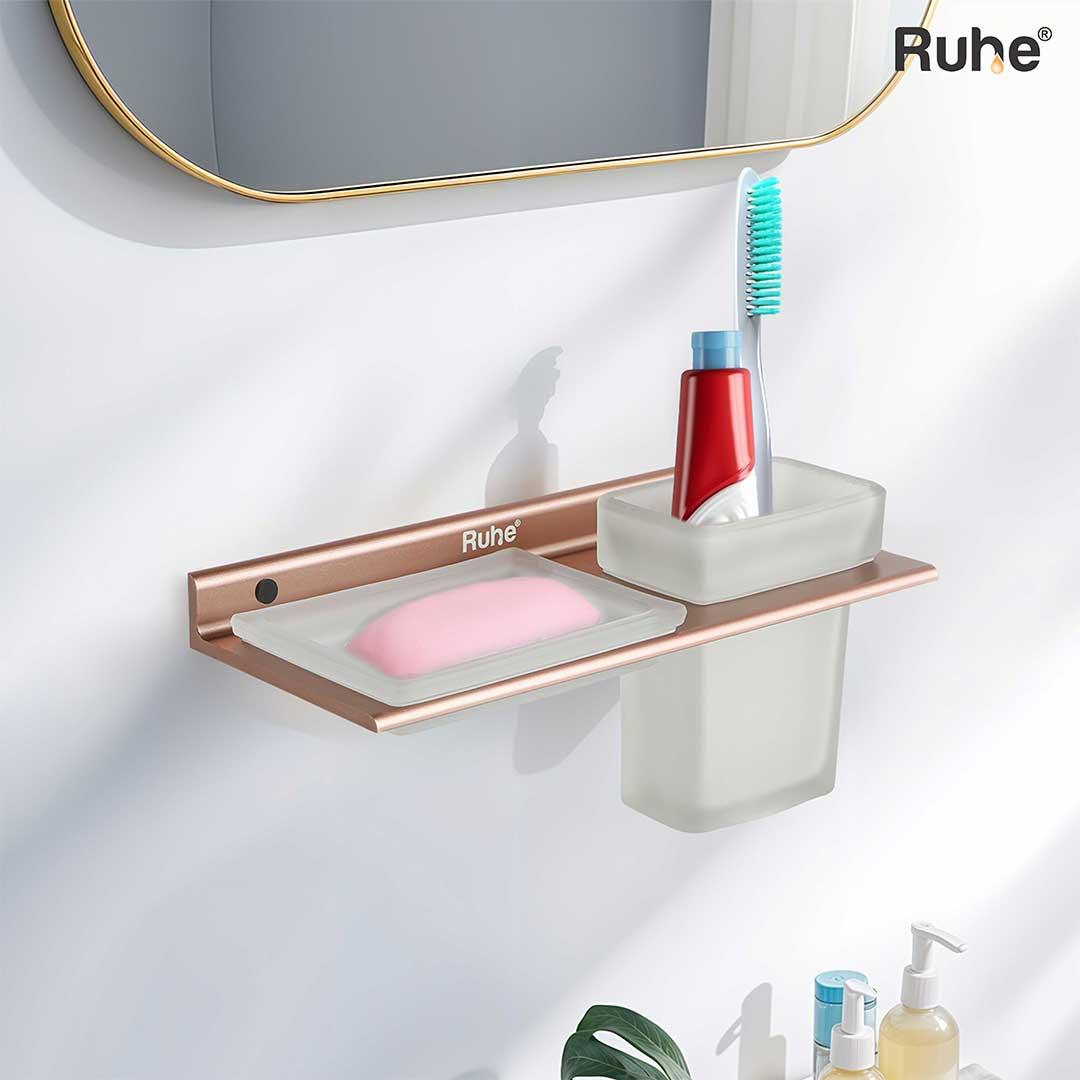 Ember Soap Dish and Tumbler Holder
