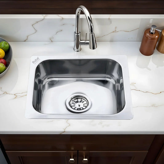 Single Bowl Kitchen Sink (18 x 16 x 8 Inches)