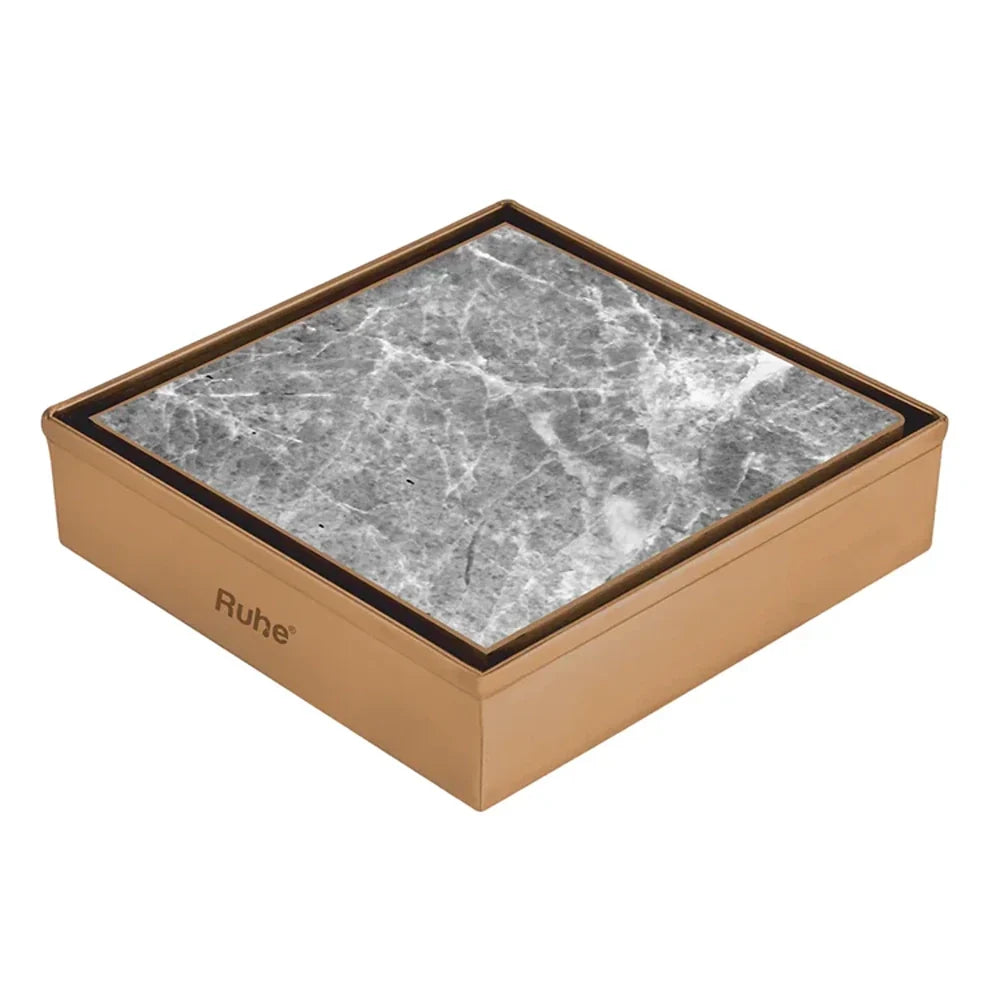 Tile-Insert Shower Drain Channel Coloured (4 x 4 Inches)