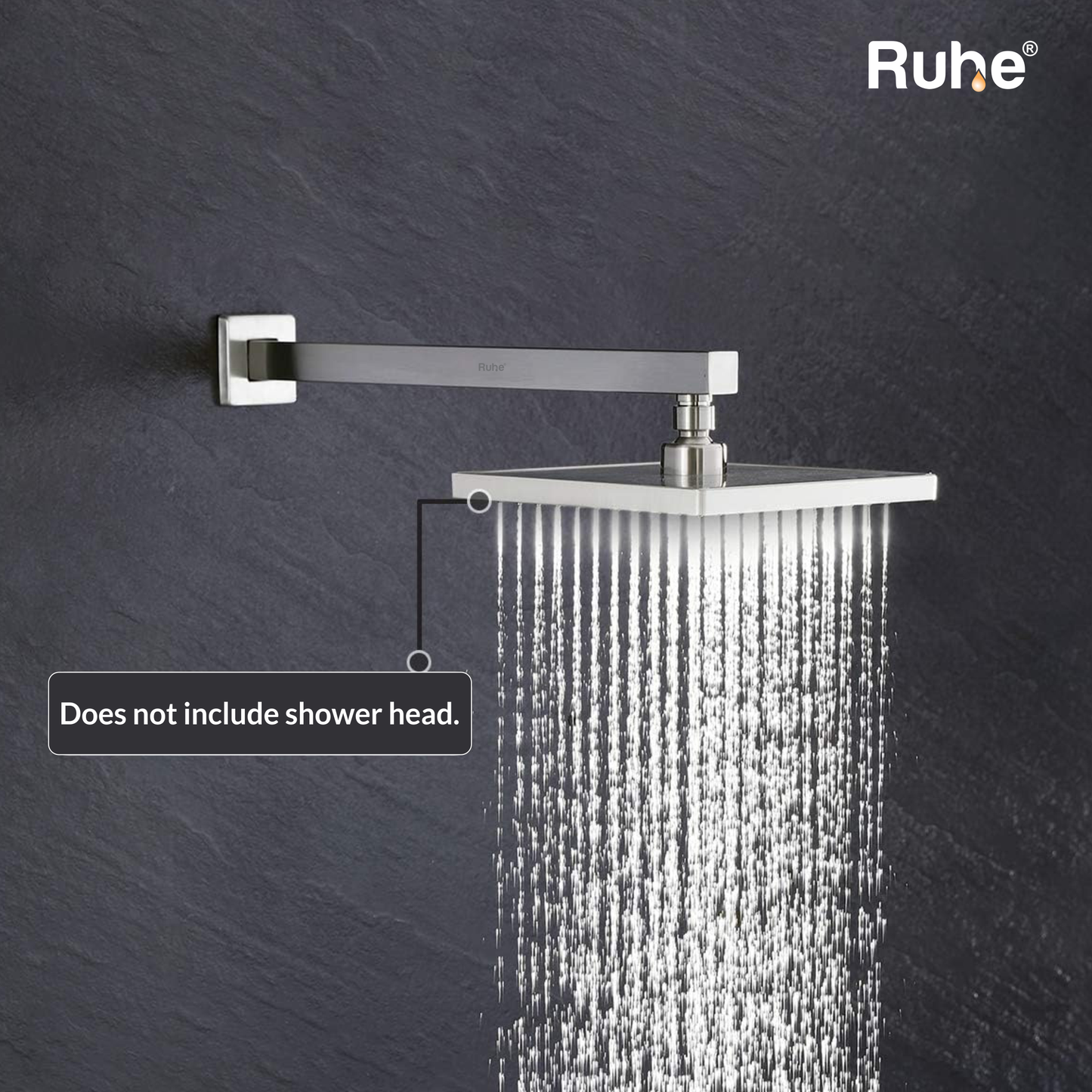 Square 304-Grade Shower Arm