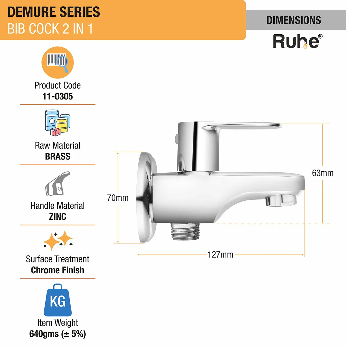 Demure Two Way Bib Tap - by Ruhe