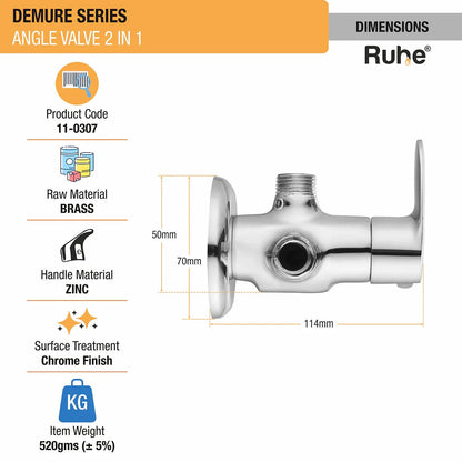 Demure Two Way Angle Valve - by Ruhe