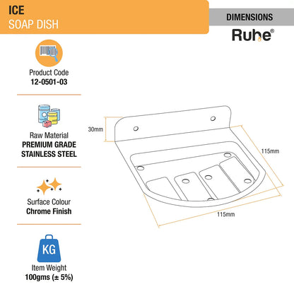 Ice Stainless Steel Soap Dish 1