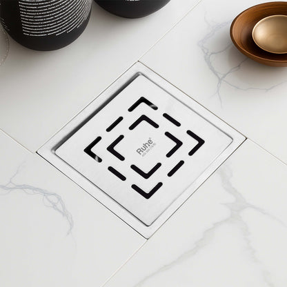 Sapphire Square Flat Cut Floor Drain