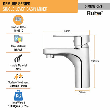 Demure Single Lever Deck-mount Wash Basin Mixer Tap - by Ruhe