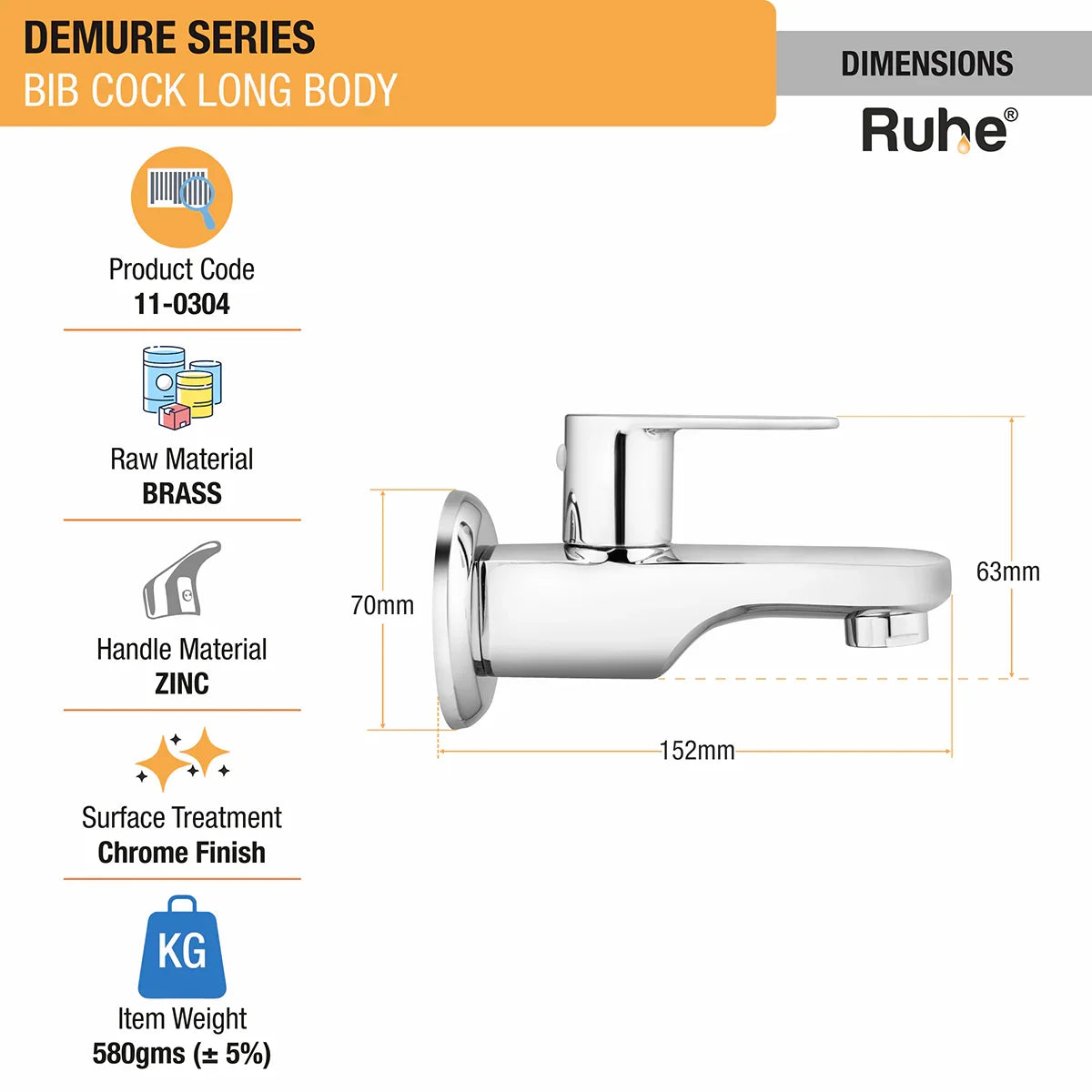 Demure Long Body Bib  Tap  -  by  Ruhe