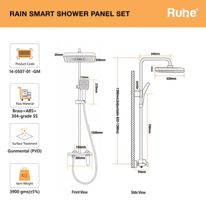 Rain Smart Shower Panel Set
