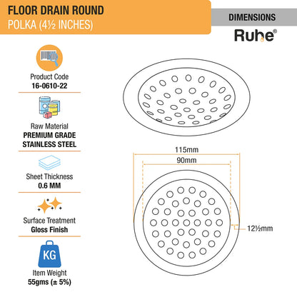 Polka Floor Drain