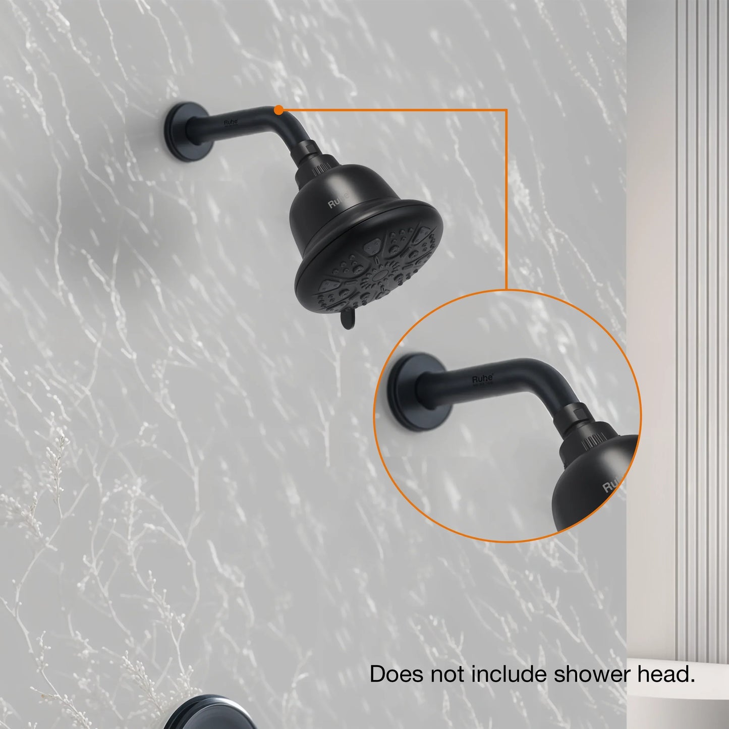 Round Half Bend Shower Arm