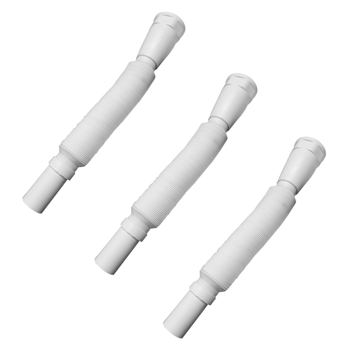 PVC White Flexible Waste Pipe (35 Inches) (Pack of 2) - By Ruhe