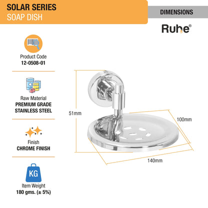 Solar Stainless Steel Soap Dish 2