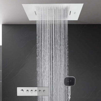Ceiling Overhead Shower With Triple Flow