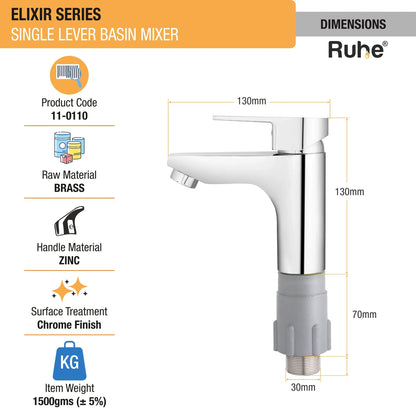 Elixir Single Lever Deck-mount Wash Basin Mixer Tap - by Ruhe