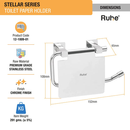 Stellar Stainless Steel Paper Holder dimensions and size