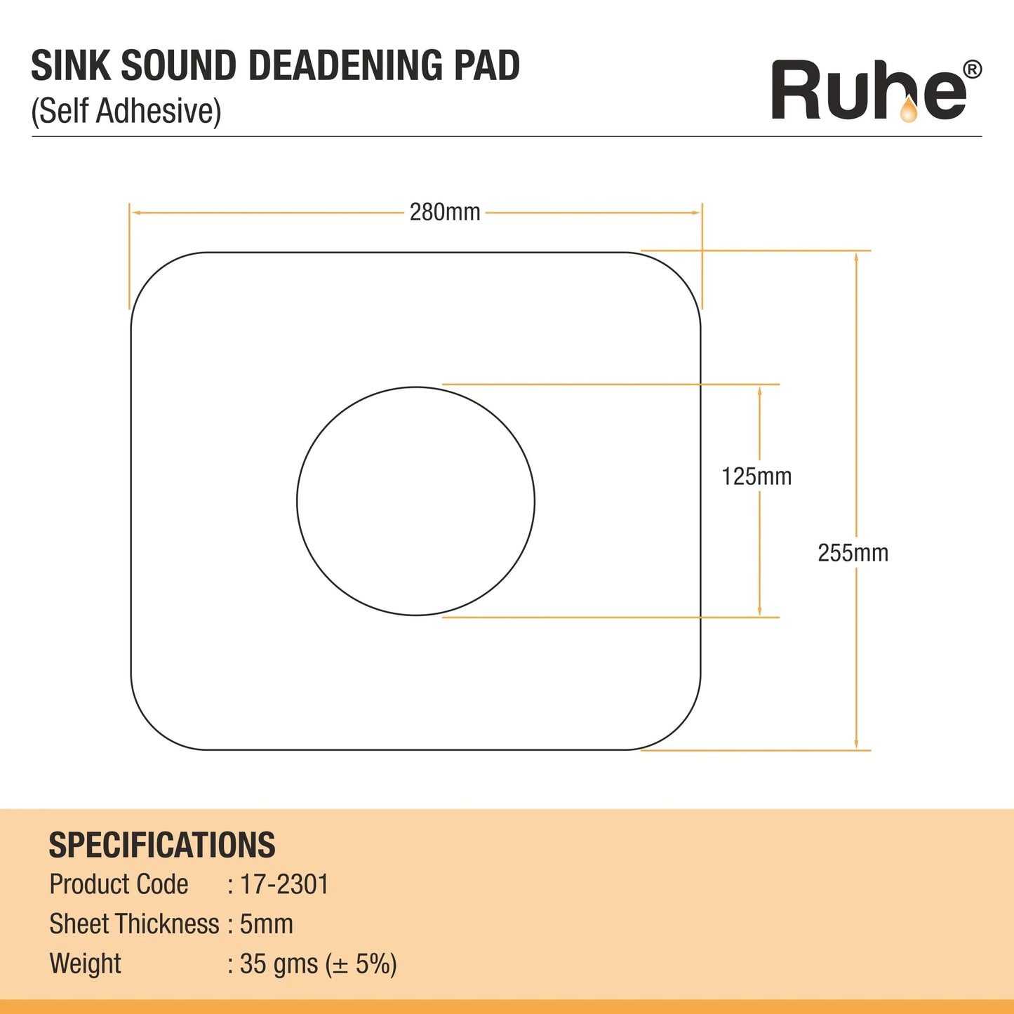Sound Deadening Pad for Kitchen Sink 2