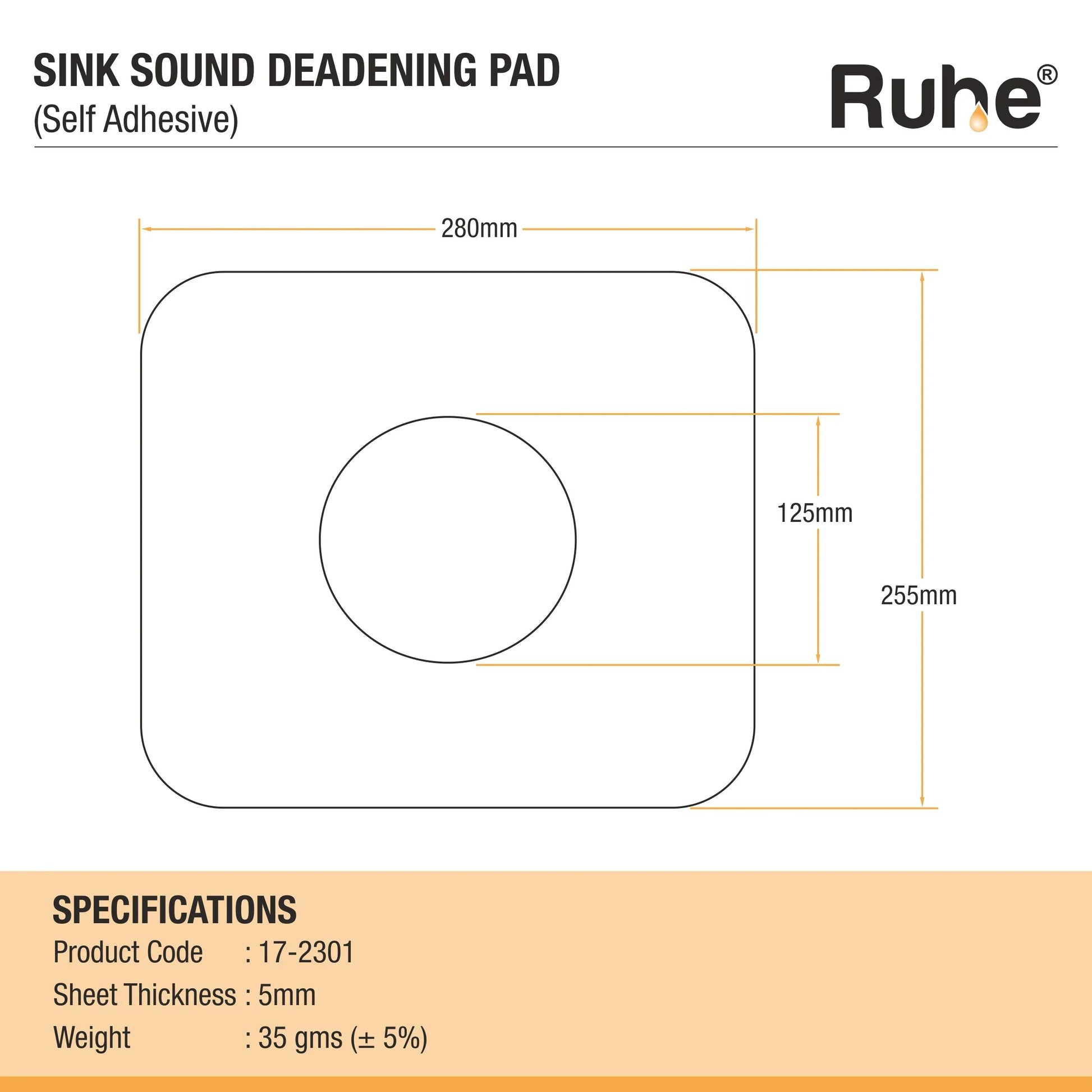 Sound Deadening Pad for Kitchen Sink 2