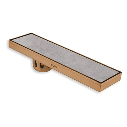 Tile-Insert Shower Drain Channel (4 Inches)