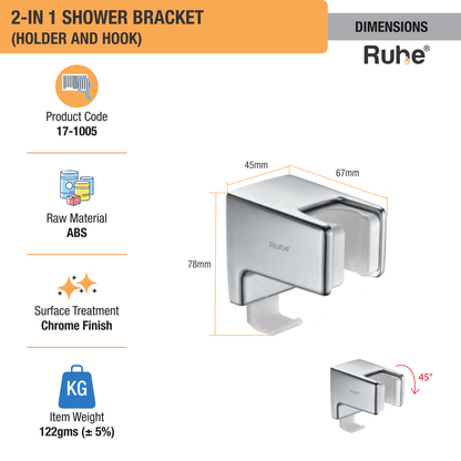 2 in 1 Shower Bracket - by Ruhe - Ruhe
