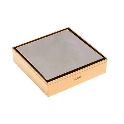 Tile-Insert Shower Drain Channel (5 x 5 Inches)